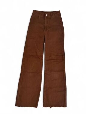High-Rise Brown Jeans